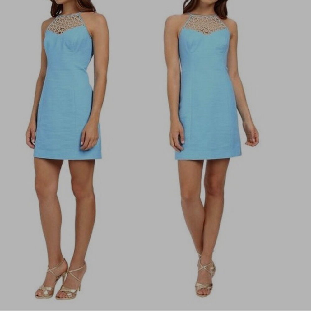 Lilly Pulitzer Latina Shift Dress in Seaspray Size 0”